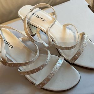 Metaphor brand high heel strappy shoes. Size 8.